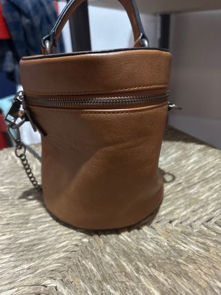 Bolso Cilindro Marrón