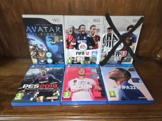 Videogiochi ps4 e wii: avatar + fifa e pes