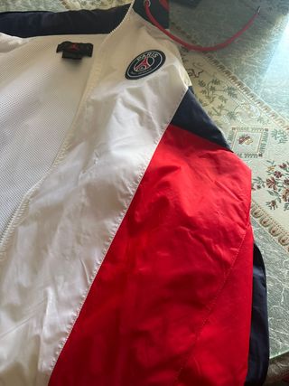 Chaqueta Jordan X PSG Roja Blanca Azul