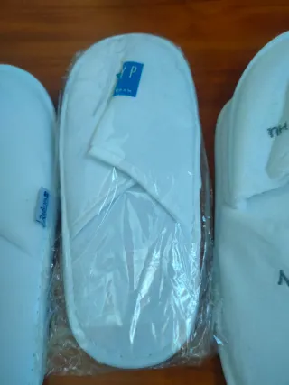 Lote 6 pares zapatillas hotel