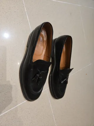 Zapatos de piel con borlas para hombre