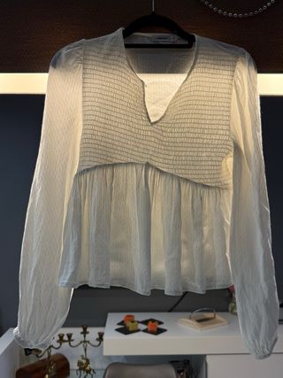 Blusa NOON blanca talla XXS
