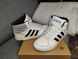 Adidas Hoops VS Mid Blancas Negras Talla 40.5