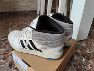 Adidas Hoops VS Mid Blancas Negras Talla 40.5