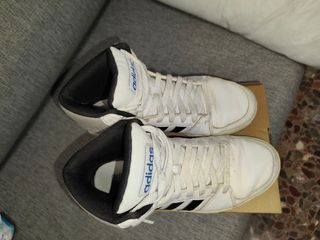 Adidas Hoops VS Mid Blancas Negras Talla 40.5
