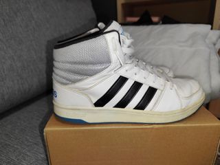 Adidas Hoops VS Mid Blancas Negras Talla 40.5