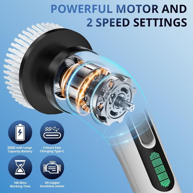 Spazzolino Elettrico Pulizia Profonda per la Casa