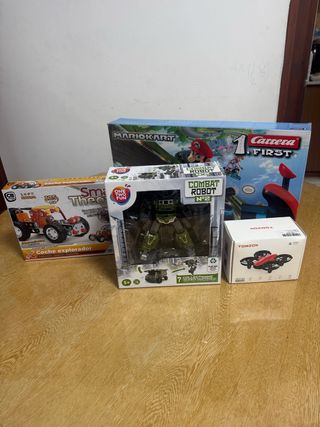 Lote Juguetes: Mario Kart, Robot, Drone