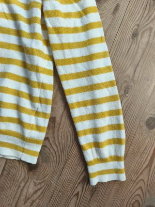 Jersey Zara Rayas Lana Talla M. Rayas amarillas y