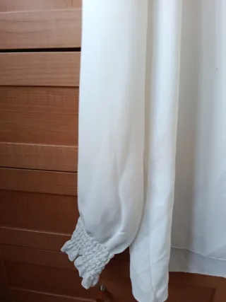 Blusa blanca manga larga