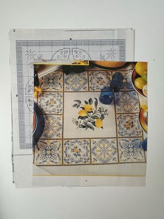 patrón cuadrito para cocina