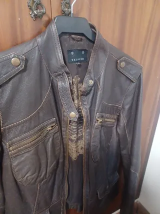 Chaqueta de cuero Skipper mujer