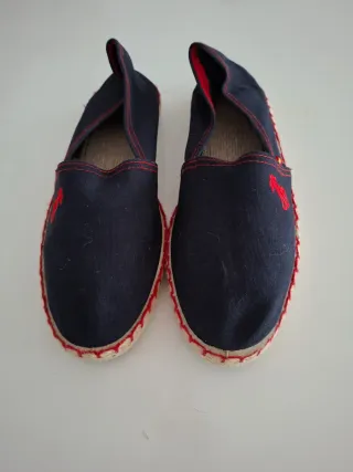 Alpargatas Hombre Azul y Rojo