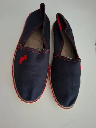 Alpargatas Hombre Azul y Rojo