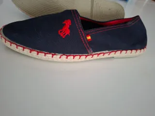 Alpargatas Hombre Azul y Rojo