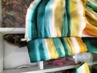 Blusa manga larga estampada rayas