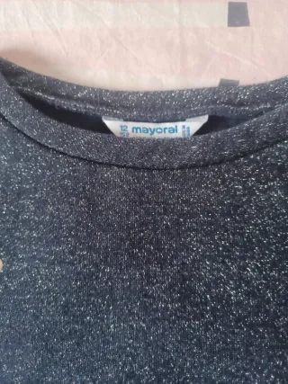 Sudadera Mayoral niña perlas y cordones