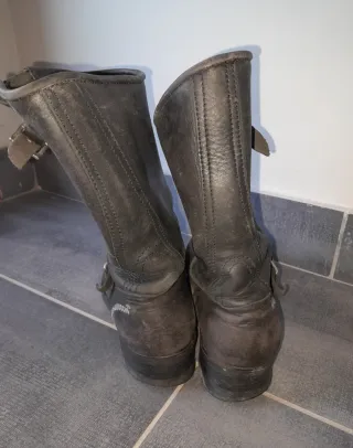 Stivali Botas Harley Davidson neri con rose