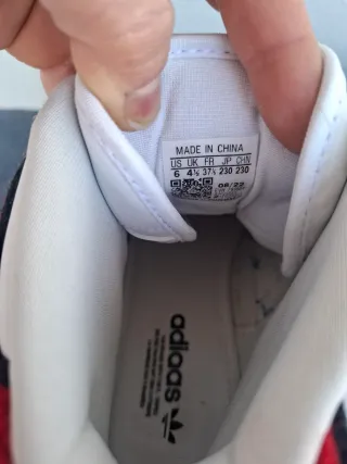 Stivaletti Adidas bianchi e blu taglia 37