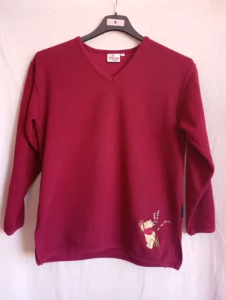 Jersey Disney Mujer Talla Xs , granate