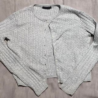 Brandy Melville cardigan grigio coquette preppy