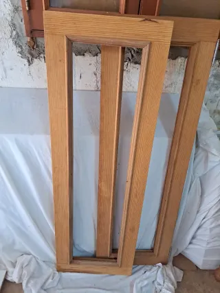 Ventanas de madera (2 unidades)