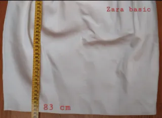 Vestido blanco corto ajustado.Ver fotos para talla