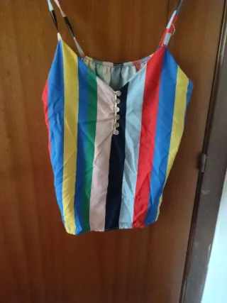 Blusa de rayas de colores