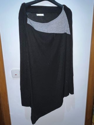 Vestido Camiseta Talla L/XL Negro Gris