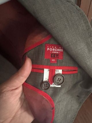 Chaqueta Americana Gris Lion of Porches