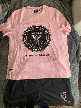 Pijama Verano Inter Miami CF Rosa y Negro