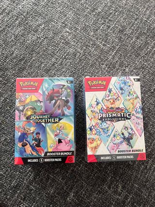 2 Paquetes Pokémon: Journey Together y Prismatic E