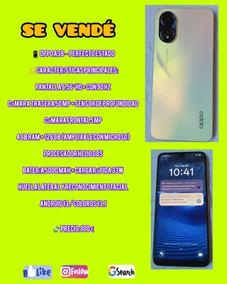 Oppo A38 128GB Beige/Dorato