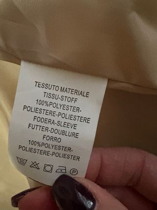 Piumino donna oro mai usato