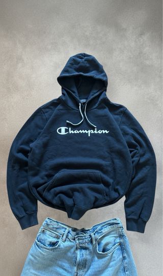 Sudadera Champion Azul Marino Vintage 90s
