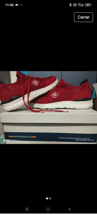 Sneakers rosse sportive
