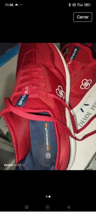 Sneakers rosse sportive