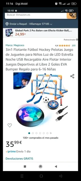 Juego Hockey Niños con LED