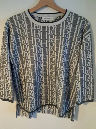 Jersey Pedro del Hierro Mujer Gris Blanco