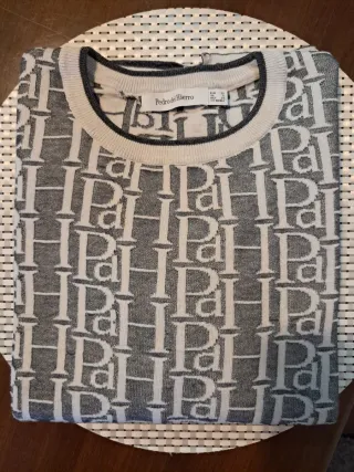 Jersey Pedro del Hierro Mujer Gris Blanco