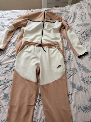 Chándal Nike Hombre Beige y Blanco
