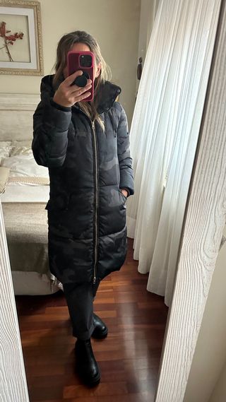 Parka acolchada ONLY camuflaje