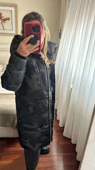 Parka acolchada ONLY camuflaje