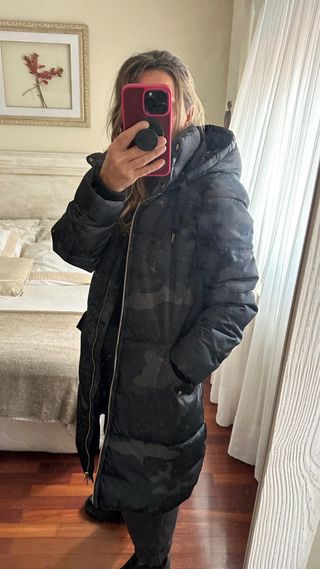 Parka acolchada ONLY camuflaje