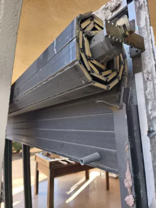 Ventanas de aluminio gris 167 x 190