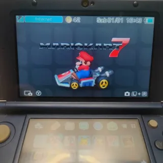 Nintendo 3DS XL Blu Metallizzato + Mario Kart 7