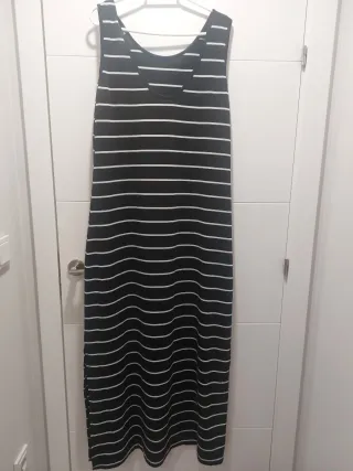 Vestido largo rayas Talla L