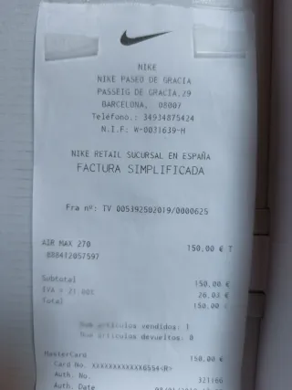 Zapatillas Nike Air Max 270 Negras y Blancas