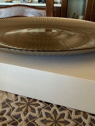 Piatto portafrutta decorato