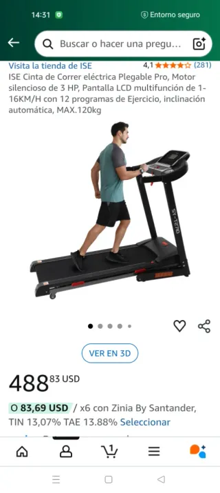 Tapis roulant pieghevole acquistato l'anno scorso con foto